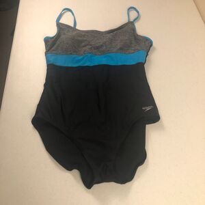 Speedo Swimsuit Women 14 Endurance Multi Colorblock One Piece Chlorine Resistant